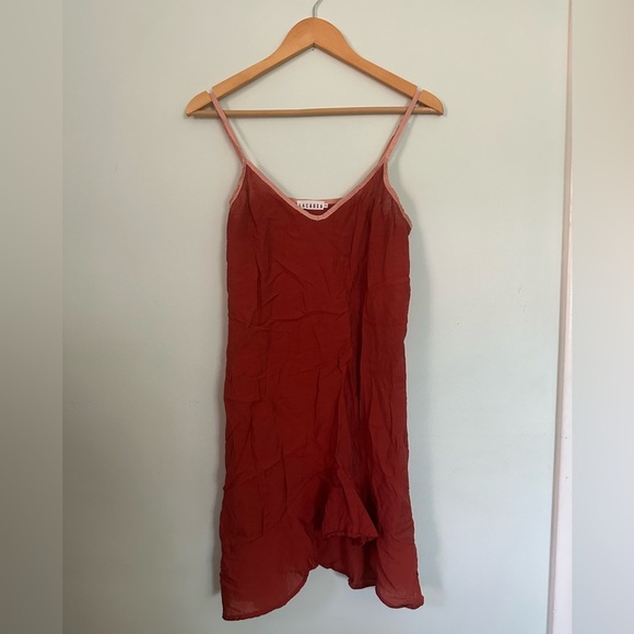 Anthropologie Lacausa Red Sleeveless slip Dress - Picture 4 of 7